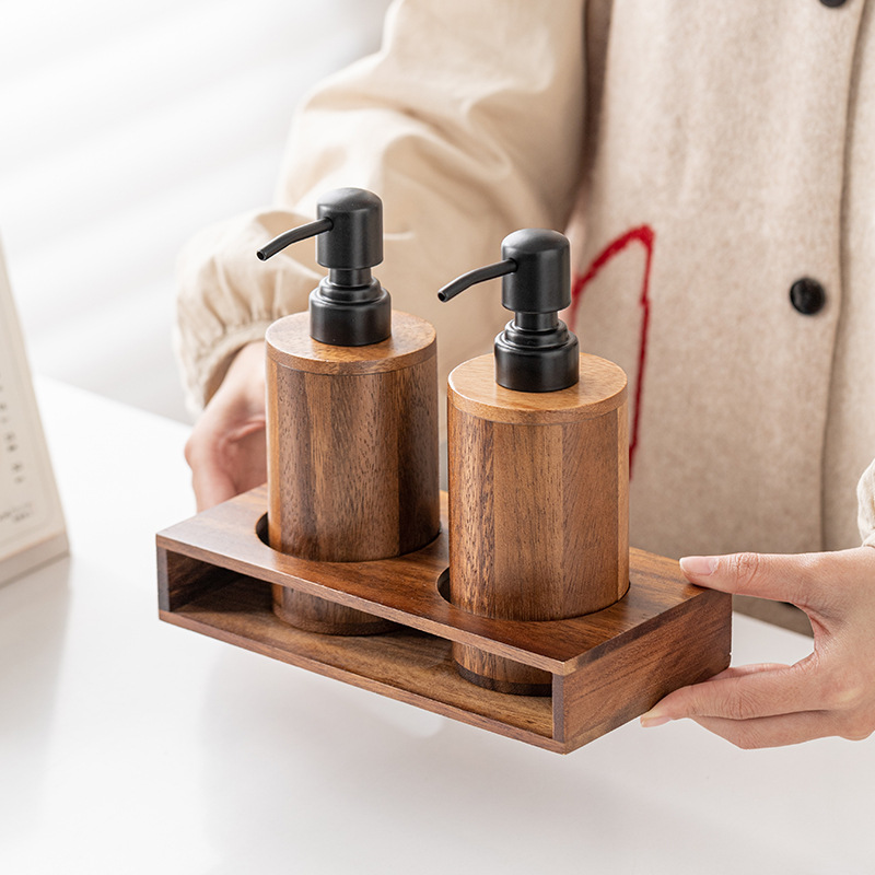 Luxury Skincare Tray - Bouteilles vides à portion de type