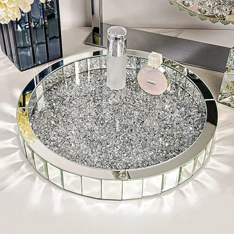 Luxury Skincare Tray - Plateaux de rangement en verre luxueux