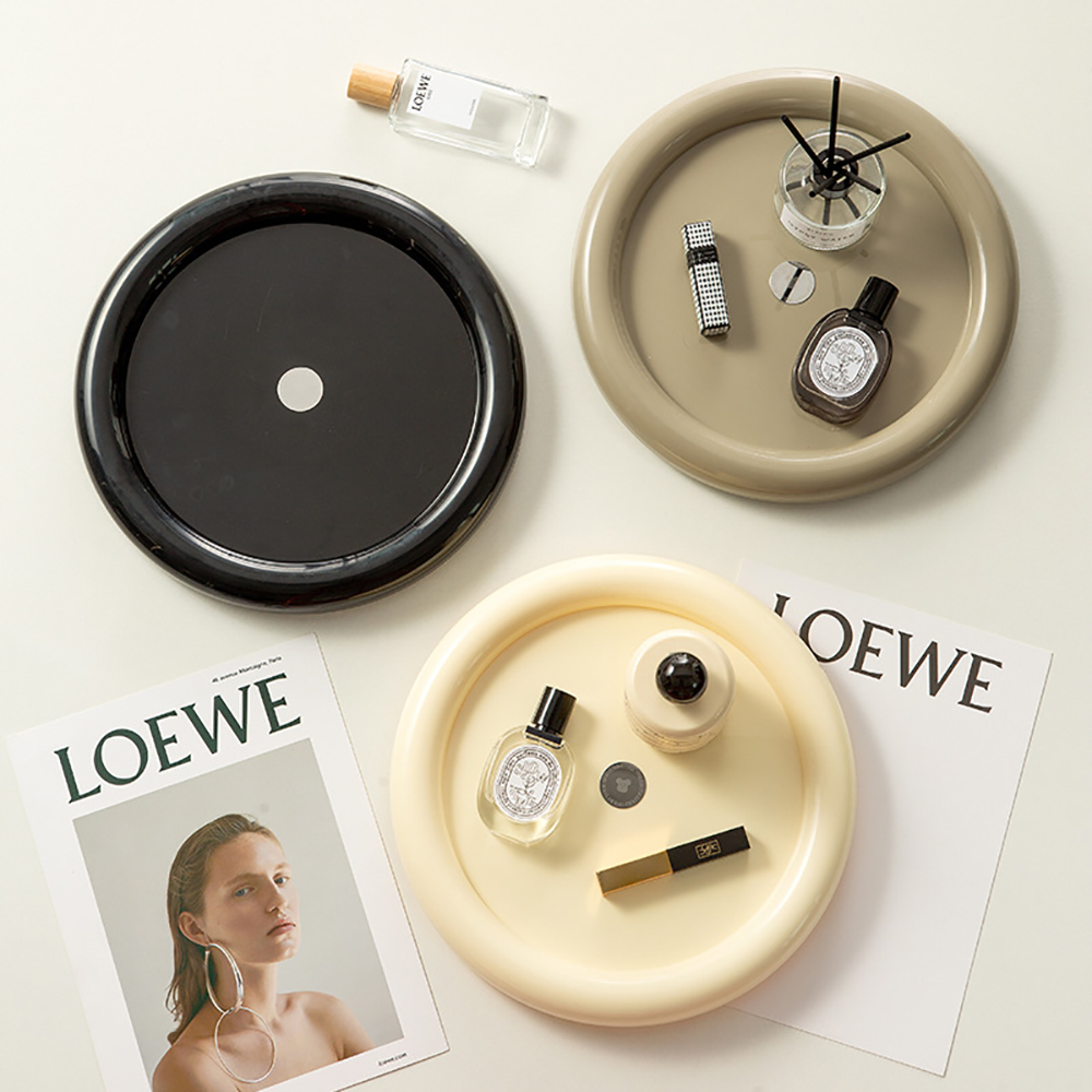 Luxury Skincare Tray - Organisateur cosmétique rotatif léger de luxe,