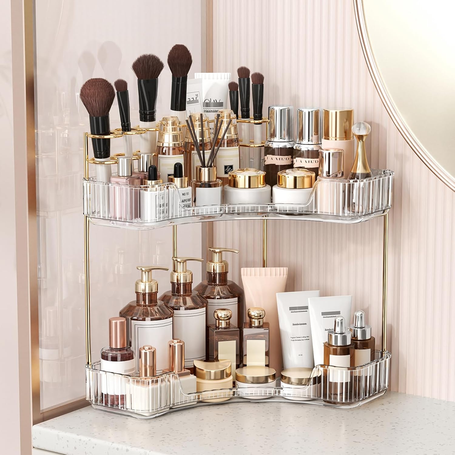 Organiseur de salle de bain tr - Luxury Skincare Tray avis et prix