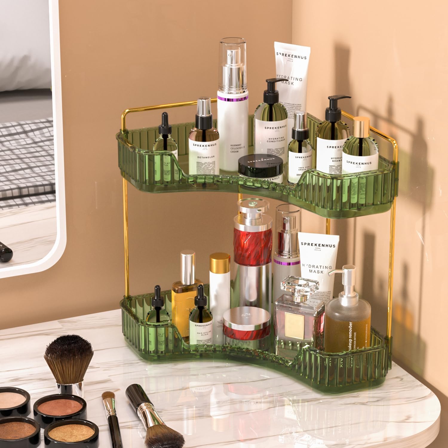 Organiseur de salle de bain tr - Luxury Skincare Tray avis et prix