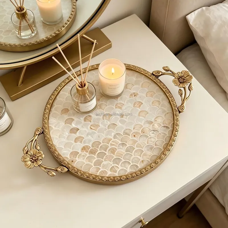 Plateau Art Déco de Luxe Incru - Luxury Skincare Tray avis et prix