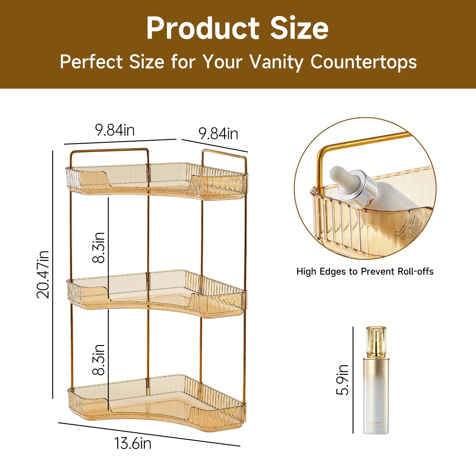 Étagère de rangement d'angle à - Luxury Skincare Tray avis et prix